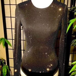 Alice + Olivia Rhinestone bodysuit